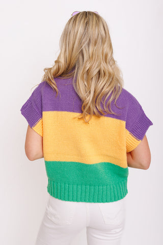 Fleur De Luxe Top, PURPLE MULTI