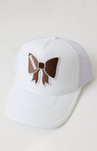 Football Bow Patch Hat