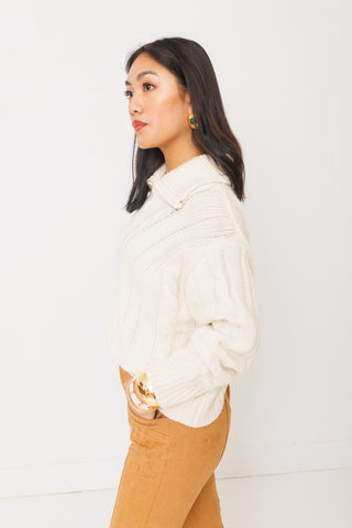 Roll With It Sweater, CREAM