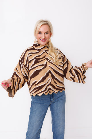 Wild Ways Sweater, CAMEL