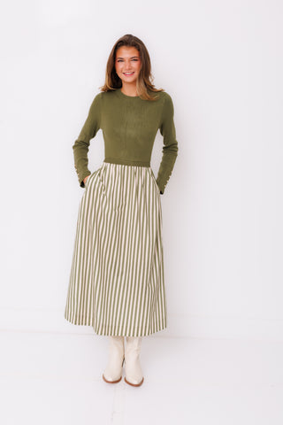 Sage Advice Midi Dress