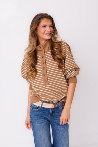 Weekend Plans Pullover, CAMEL