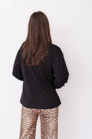 Cuff Love Top, BLACK
