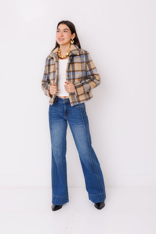 Z SUPPLY: Petra Plaid Shrunken Jacket