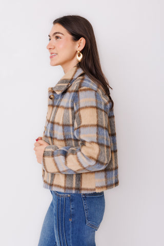 Z SUPPLY: Petra Plaid Shrunken Jacket
