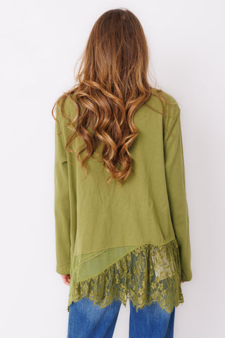Lace Edge Layered Top