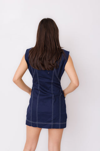 Ranch Hand Mini Dress, NAVY