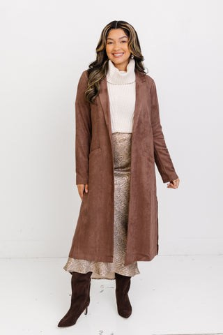 Sable Whisper Duster, DARK BROWN
