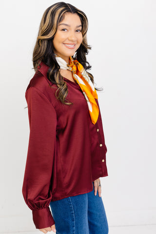 Fraise Top, BURGUNDY