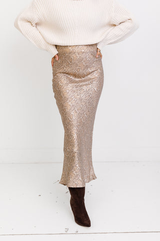 Soft Venom Midi Skirt