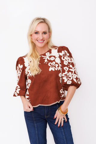 THML: Cinnamon Bloom Top