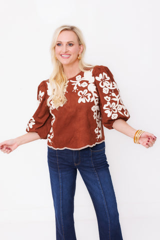 THML: Cinnamon Bloom Top