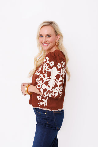 THML: Cinnamon Bloom Top
