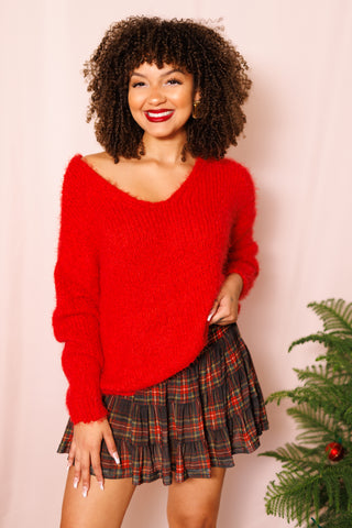 Something Nice Sweater, RED