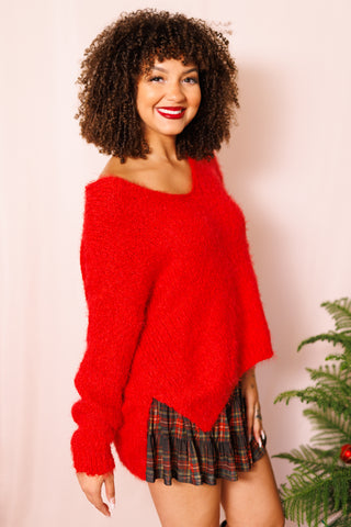 Something Nice Sweater, RED