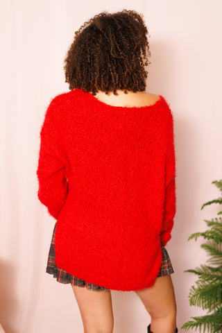 Something Nice Sweater, RED