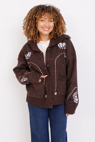 Cafe' Bloom Cardigan