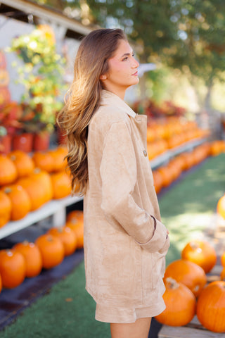 Z SUPPLY: Decker Suede Chore Jacket, LIGHT SAND