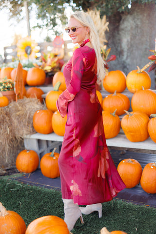 Petal Waltz Maxi Dress
