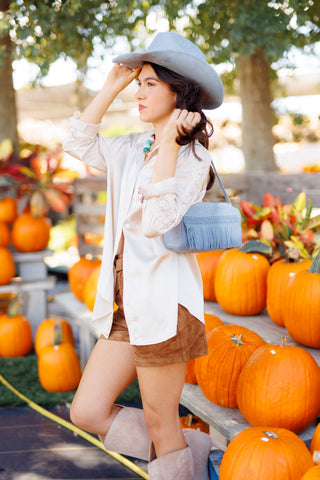 Prairie Pearl Satin Button Down