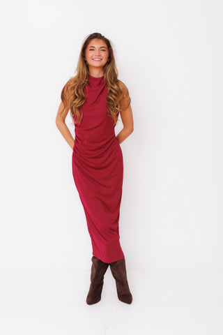 STEVE MADDEN: Mo Dress, BEET RED