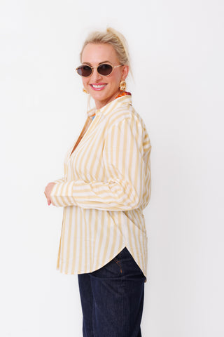 Z SUPPLY: Golden Haven Stripe Button Up Top