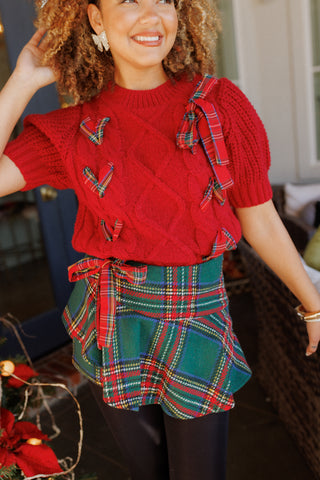 Preppy Girl Mini Skort