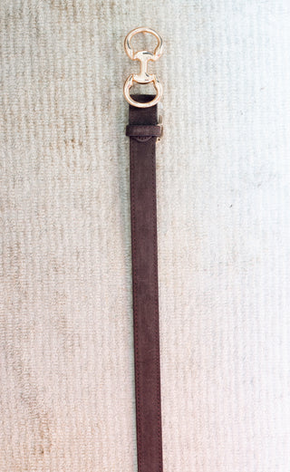 Fancy Outing Belt, DARK BROWN