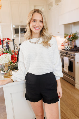 Holiday Twist Top, IVORY