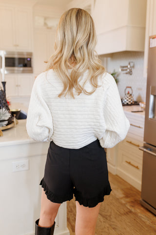 Holiday Twist Top, IVORY