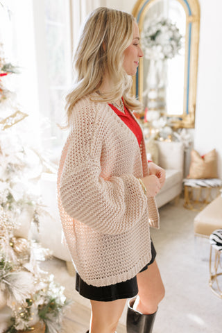 Winter Season Cardigan, BEIGE