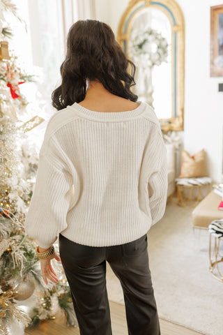 Sweet Glance Sweater, CREAM