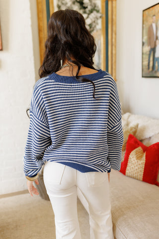 Warm Welcome Sweater, INDIGO