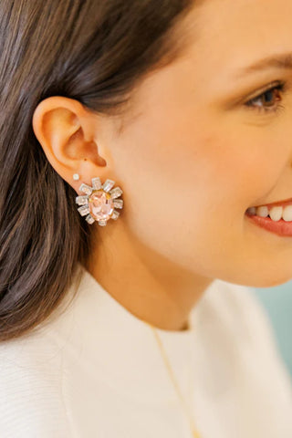 Taylor Shaye: Crystal Oval Stud