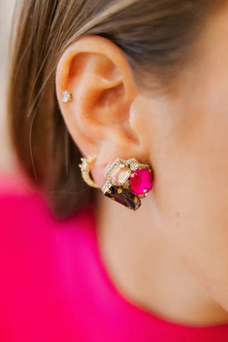 Taylor Shaye: Nelly Gem Stud Earrings