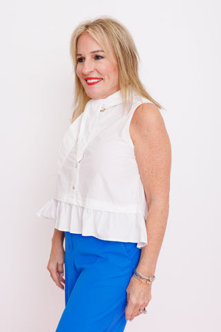 Soft Tailor Top, OFF WHITE