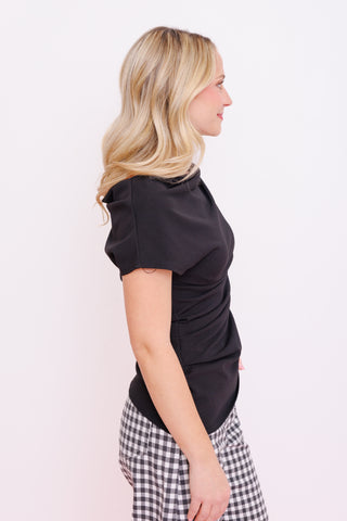 Quiet Elegance Top, BLACK