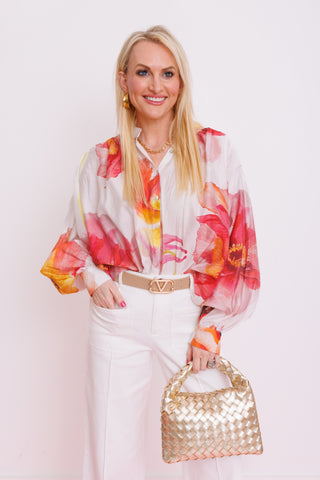 Eden Drift Blouse, IVORY