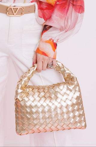 Take Notes Handbag, GOLD