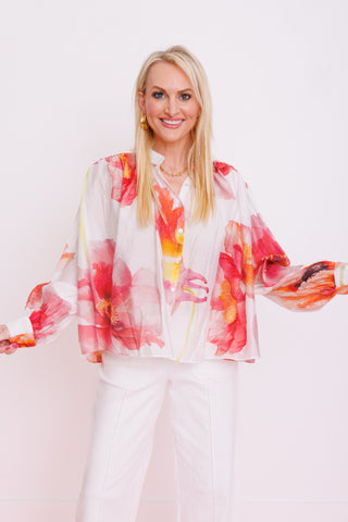 Eden Drift Blouse, IVORY