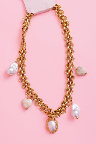 TREASURE JEWELS: Pearl Drama Necklace