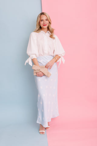 Belle In Bloom Blouse, OFF WHITE