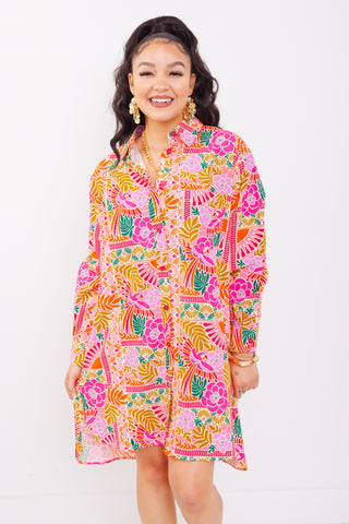 KARLIE: Sundown Flow Dress