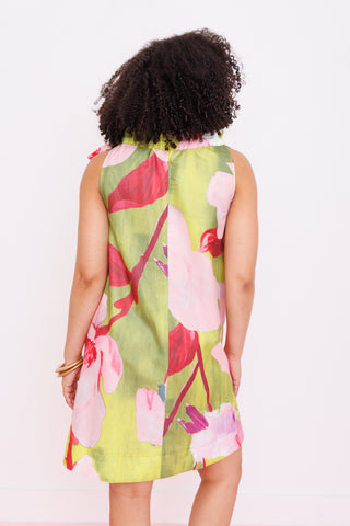 Palm Bloom Mini Dress