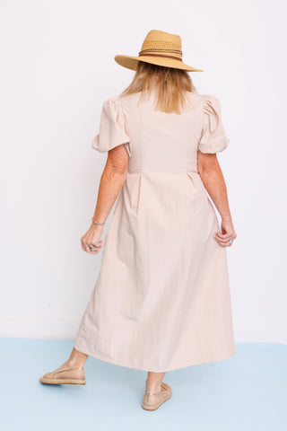 Sandstone Beauty Dress, TAUPE