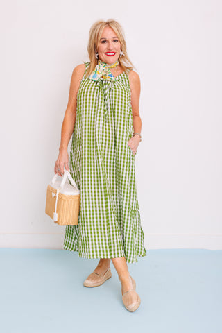 Seaside Picnic Maxi Dress