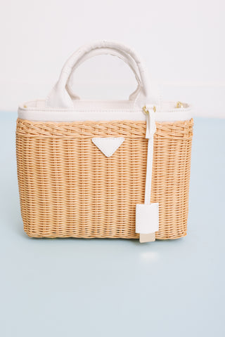 Shore Club Handbag, WHITE