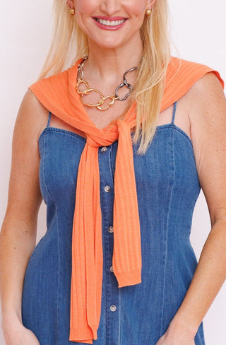 Conservatory Shawl, ORANGE