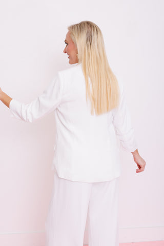 Power Move Blazer, WHITE