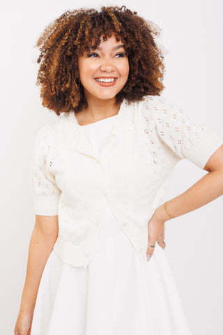 Double Take Cardigan, WHIP CREAM